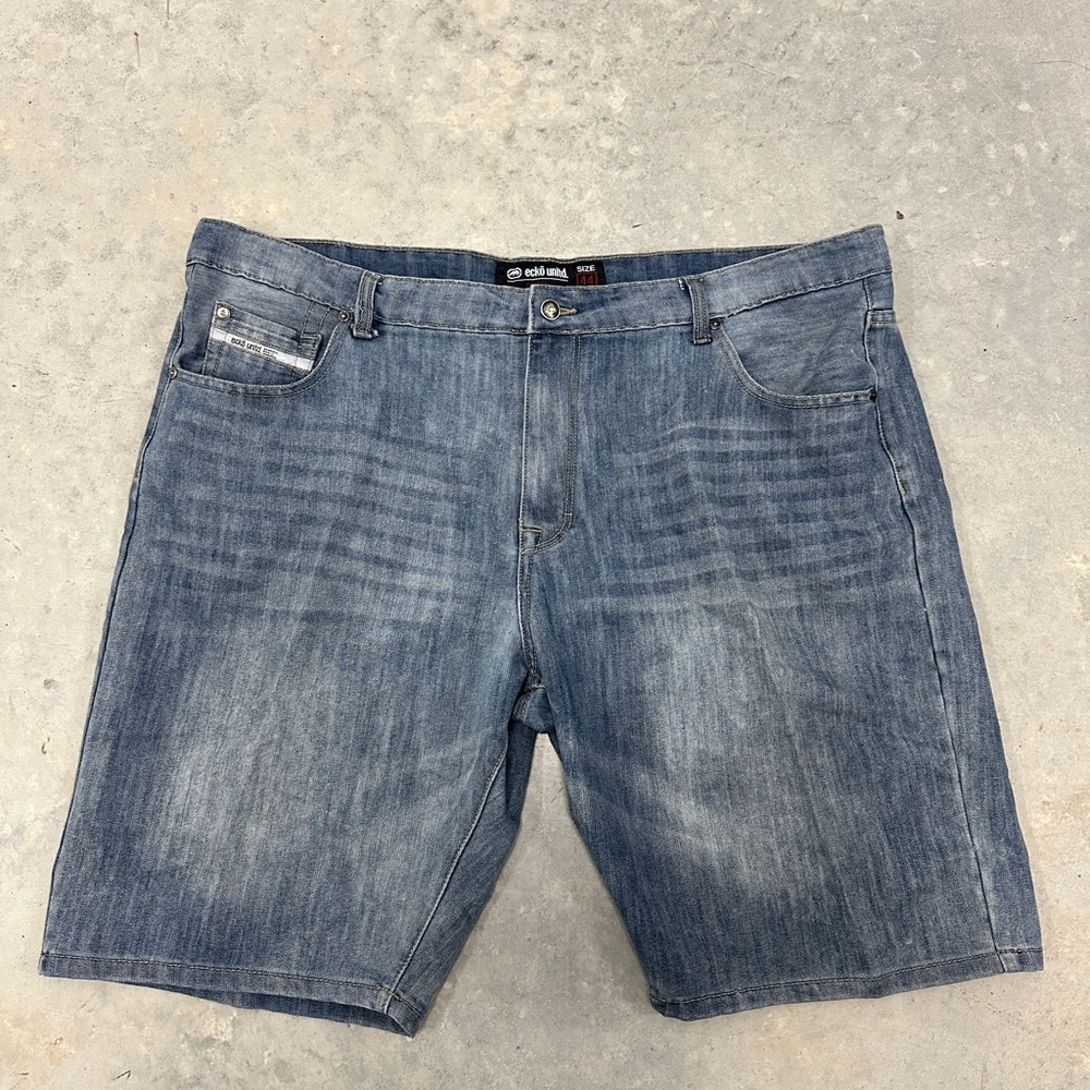 Ecko Rawthentic Jean Shorts Men's size 44 Baggy Fit Denim Y2K Style City Blue